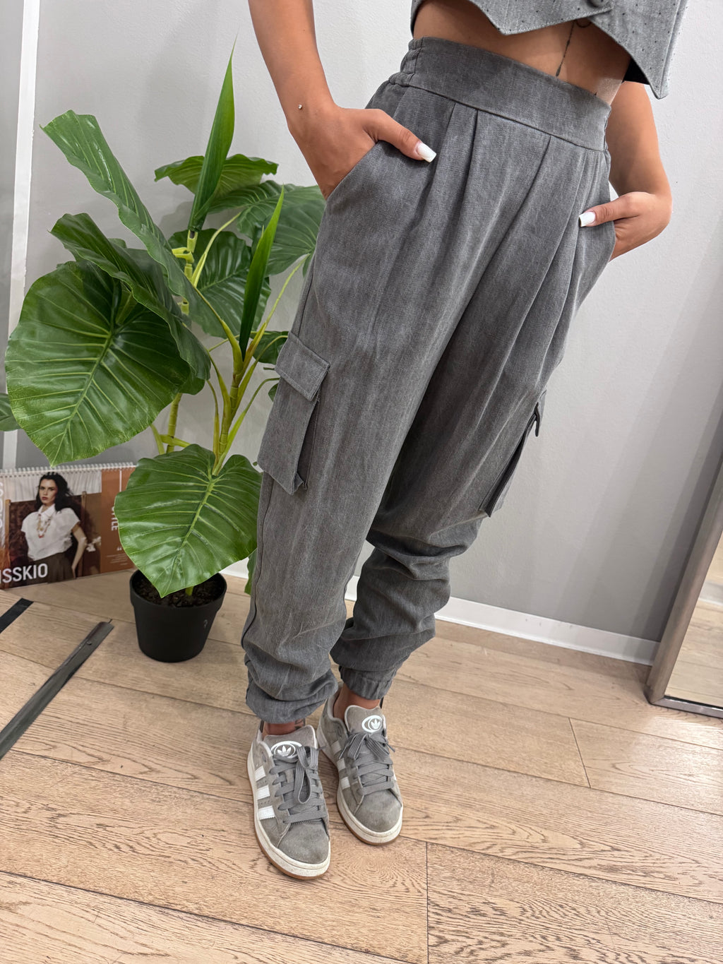 Pantalone Denim cargo - NoMoreBrand