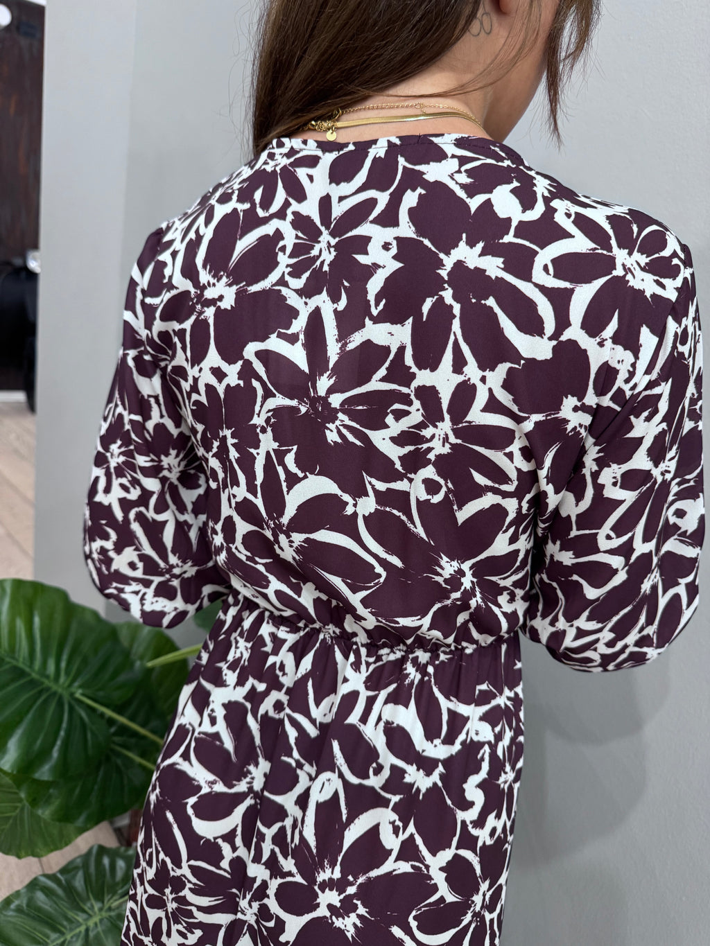 Abito lungo floreale - NoMoreBrand