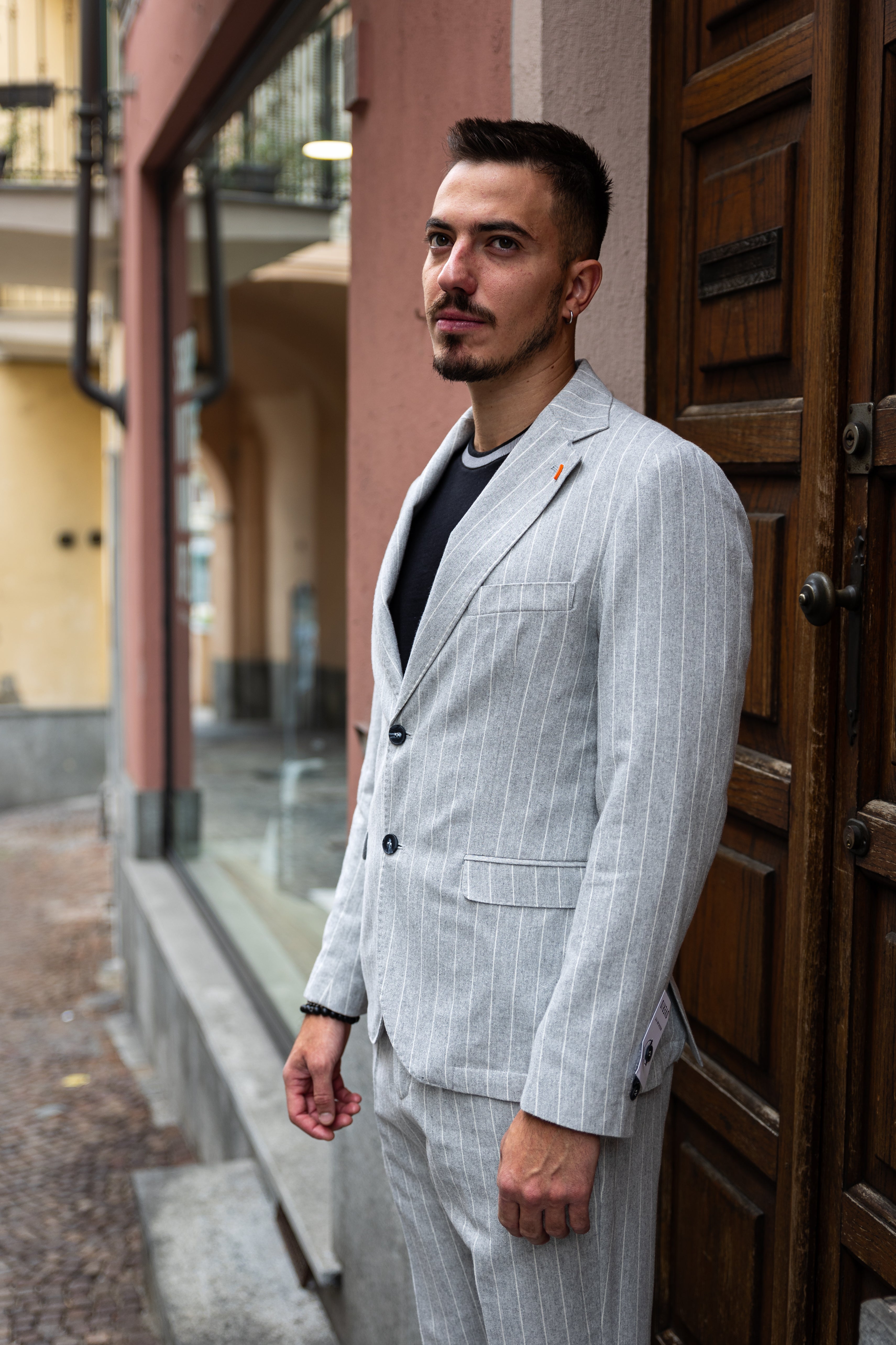 Giacca gessata - NoMoreBrand