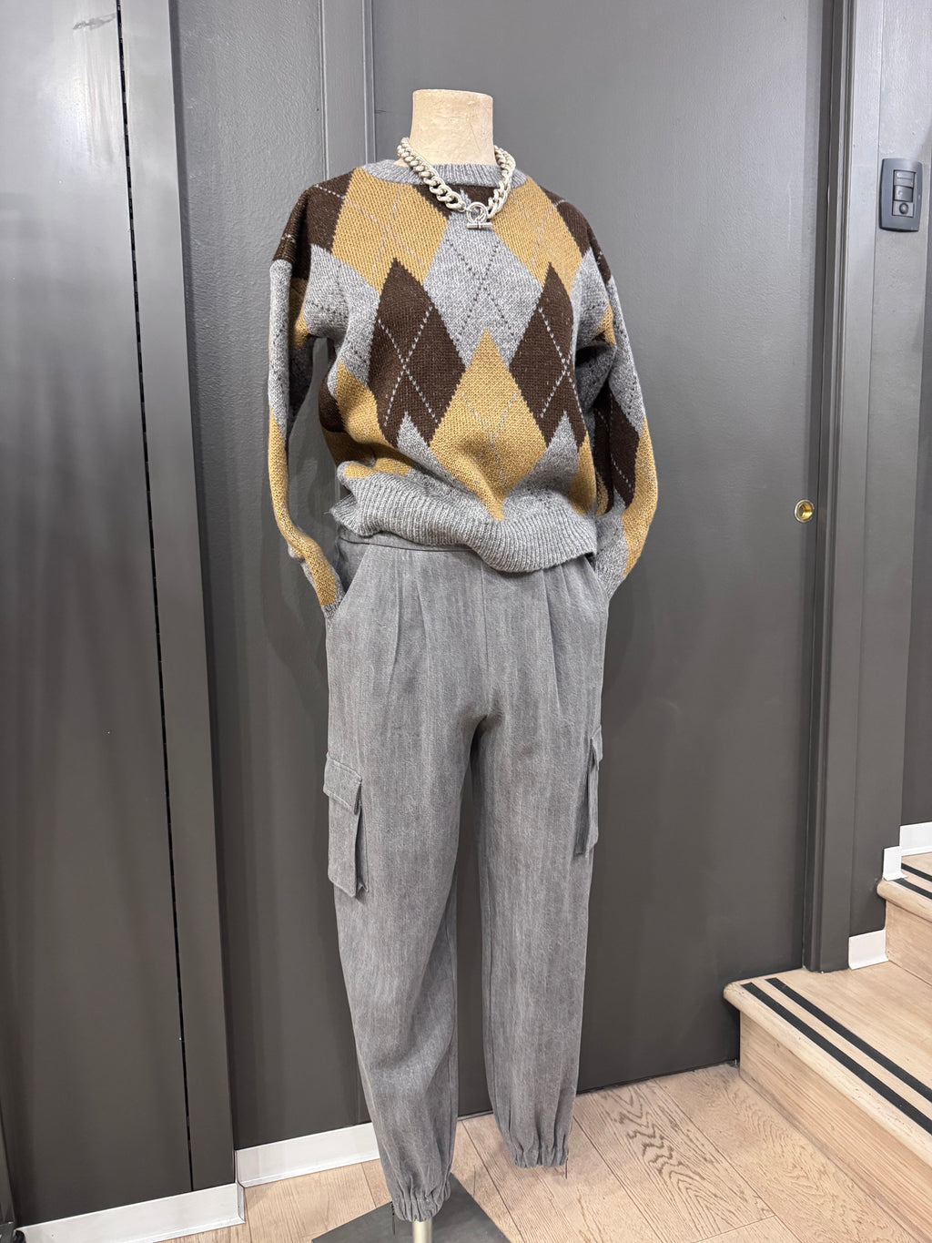 Maglia girocollo misto lana - NoMoreBrand