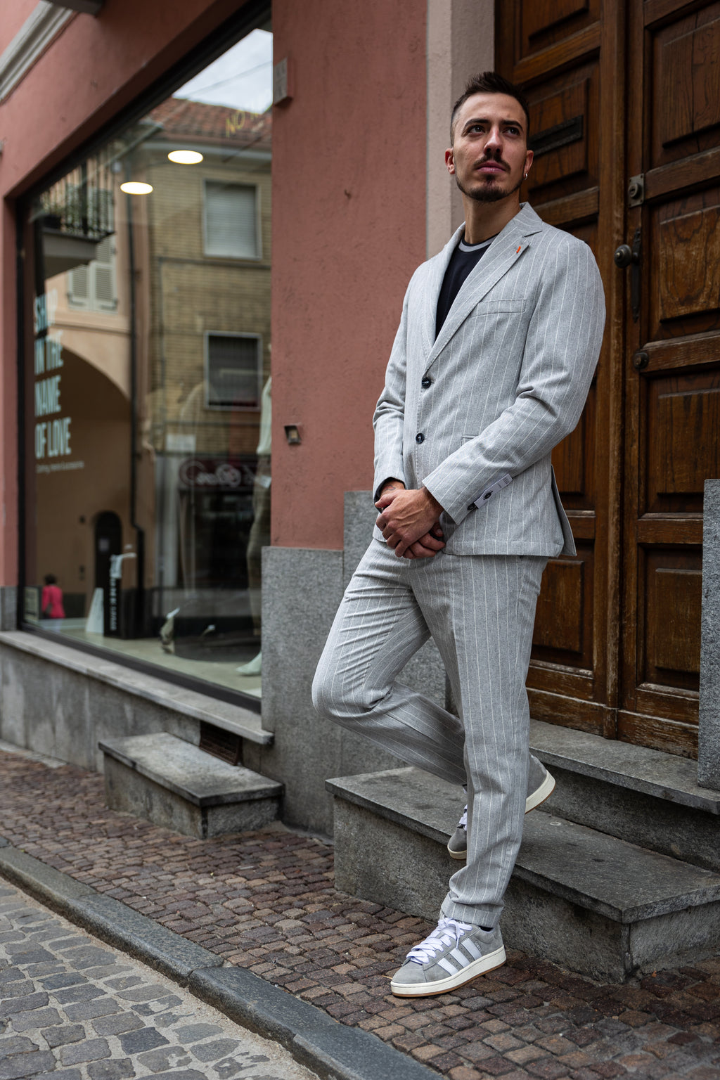 Giacca gessata - NoMoreBrand