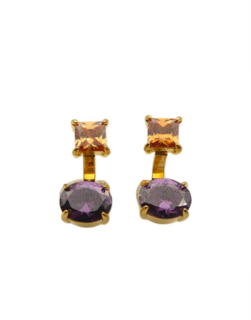 Orecchini Zirconia oro - NoMoreBrand