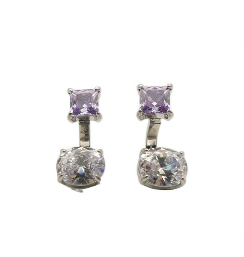 Orecchini Zirconia Argento - NoMoreBrand