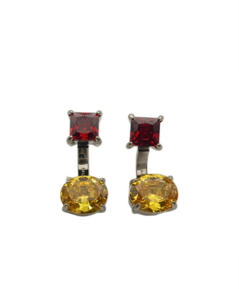 Orecchini Zirconia Argento - NoMoreBrand